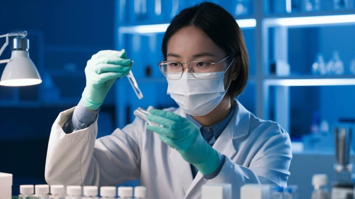 sino peptide source lab technicians
